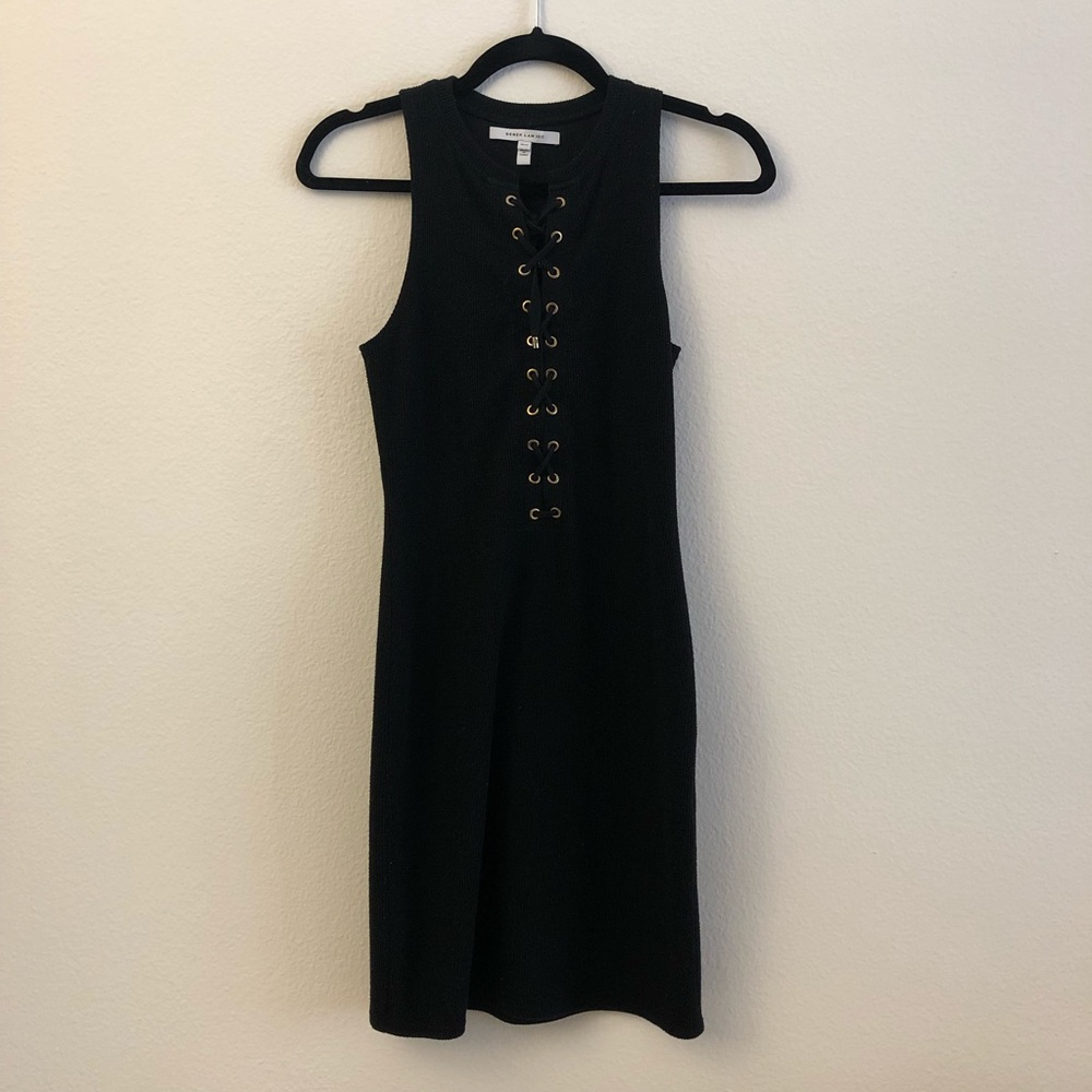 Derek Lam Black Knit Mini Dress